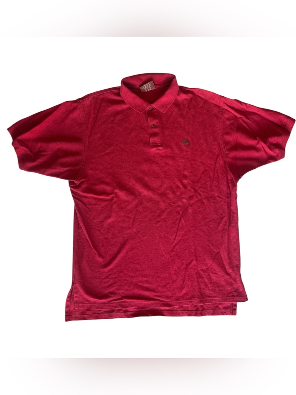 Lucchese Polo Men's XL Bright Red 100% Cotton Polo Shirt Made USA